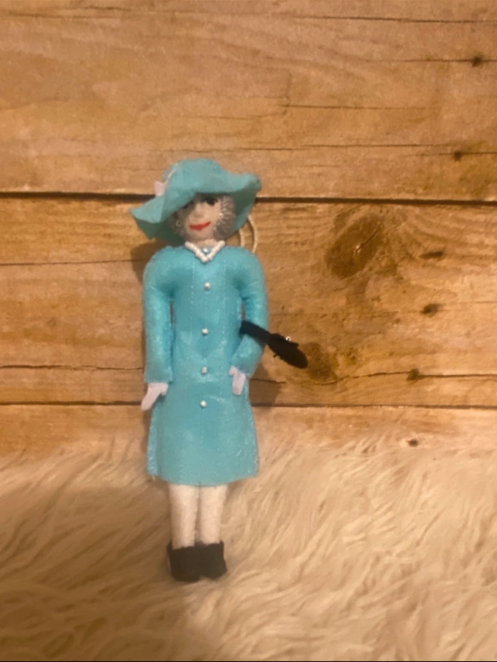 Silk Road Bazaar Queen Elizabeth Felt Ornament
